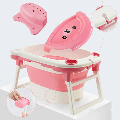 Portable Silicone Baby Bathtub