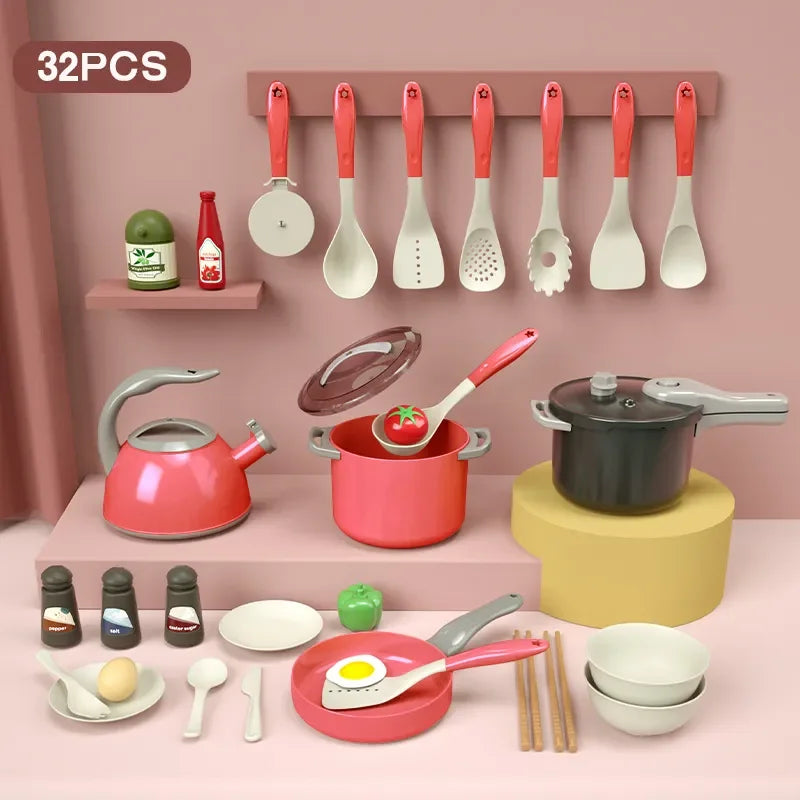 Kids Kitchen Cooking Toy Set