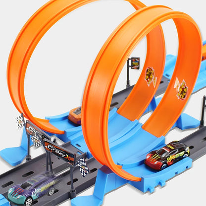 Racing Track Stunt Speed Double Car Wheels Model Toys