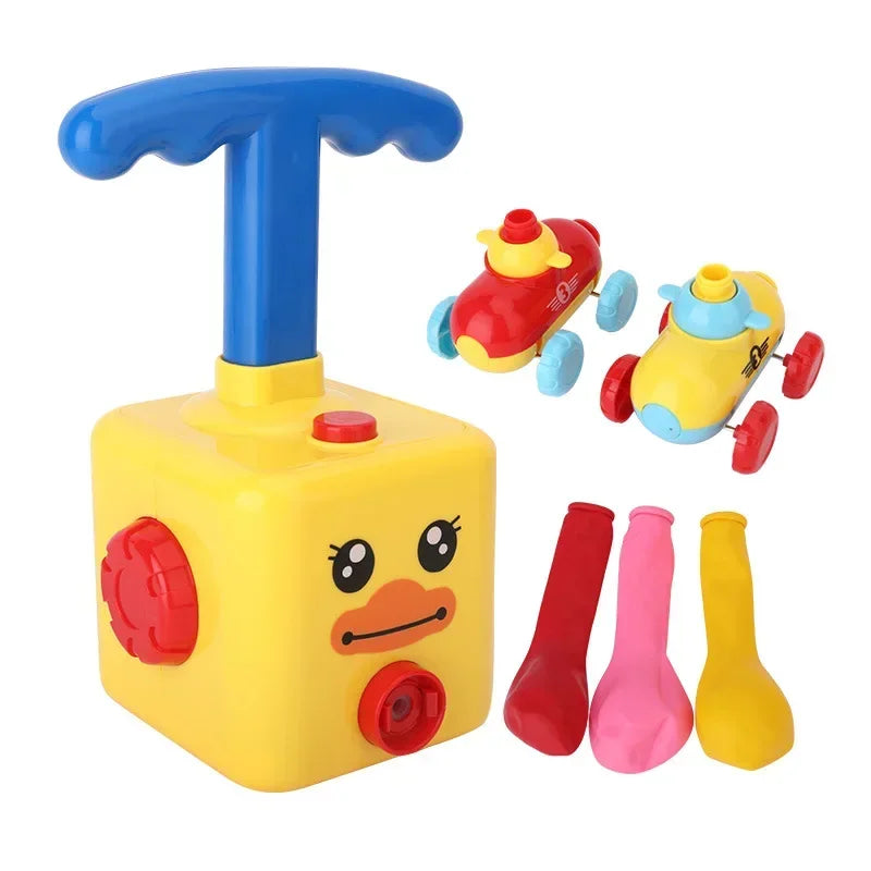 Hot Education Toy Science Power Balloon Car Montessori toys Experiment Toy Fun Inertial Launch Tower Cars Toys for Children Gift