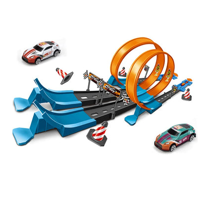 Racing Track Stunt Speed Double Car Wheels Model Toys