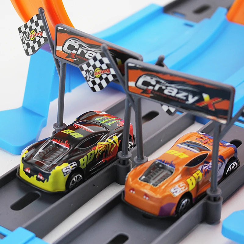 Racing Track Stunt Speed Double Car Wheels Model Toys