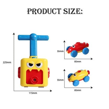 Hot Education Toy Science Power Balloon Car Montessori toys Experiment Toy Fun Inertial Launch Tower Cars Toys for Children Gift