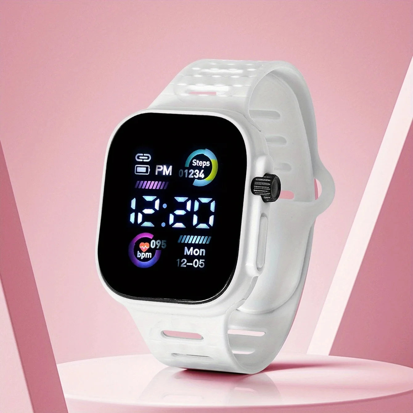 LED Display Digital Kids Watches